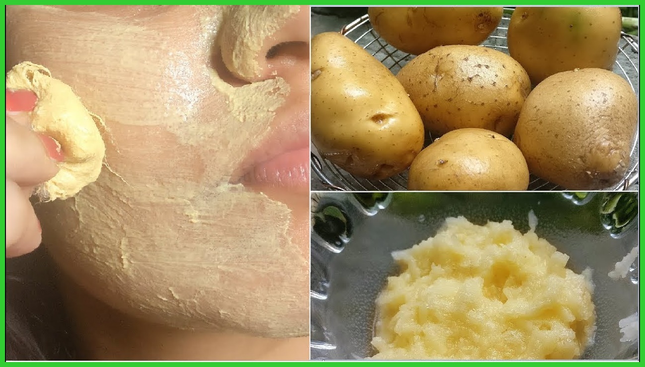 mascara fácil de batata com glicerina