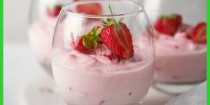 mousse de morango