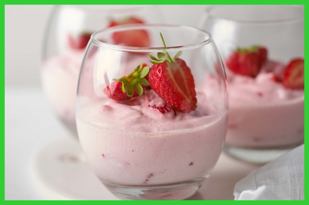 mousse de morango