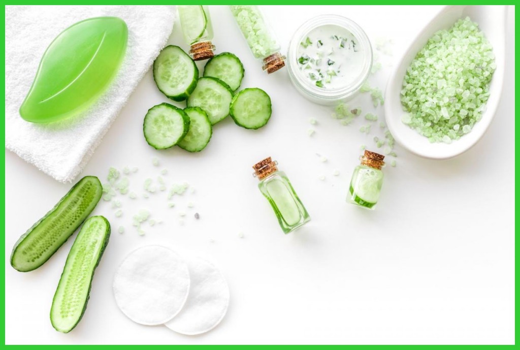 mascara facil de cha verde pepino e gelatina para remover espinhas e cravos