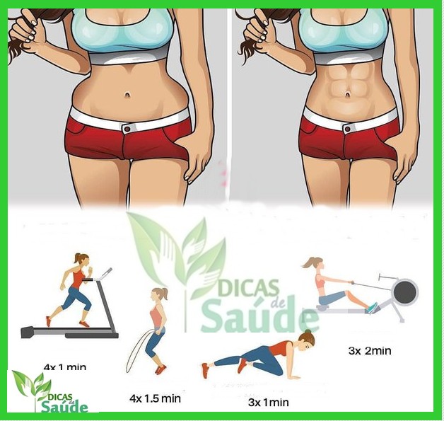 exercicios para secar a gordura da barriga