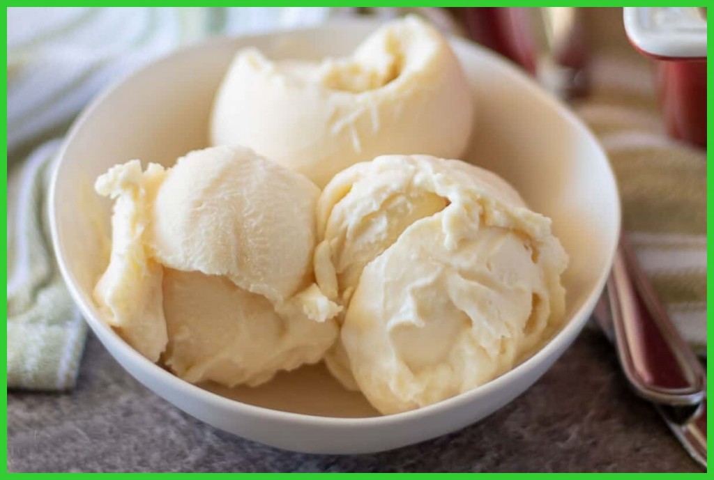 receita de sorvete de baunilha com gelatina